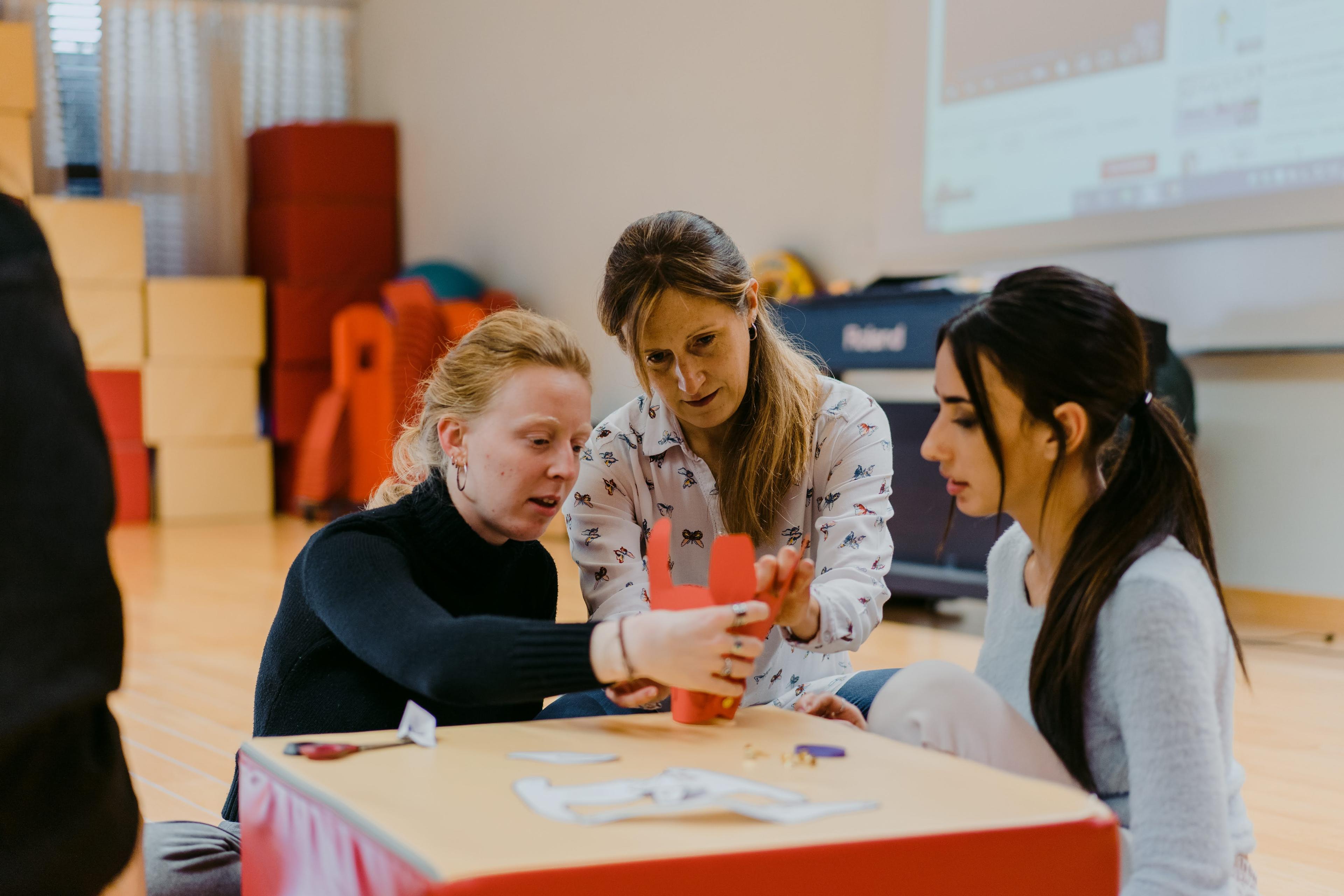 Classe logopèdia alumnes i profe