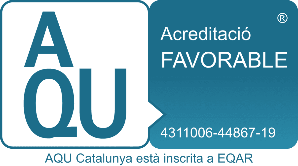 Segell AQU Màster universitari en Formació del Professorat d'ESO i Batxillerat, FP i Ensenyament d'Idiomes (especialitat Educació Física)