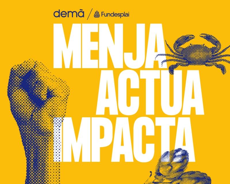 Exposició Menja, Actua, Impacta, on van assistir estudiants del grau en Nutrició Humana i Dietètica de Blanquerna.