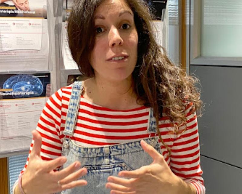 Olalla Pancorbo, professora del grau en Infermeria i infermera a la Unitat d'Ictus de la Vall d'Hebron