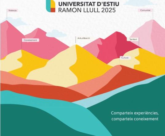 Muntayes de colors que simbolitzen Universitat d'estiu 2025