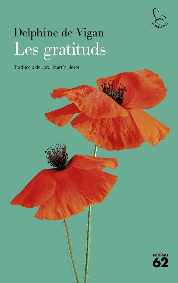 Portada del llibre Les Gratituds de Delphine de Vigan
