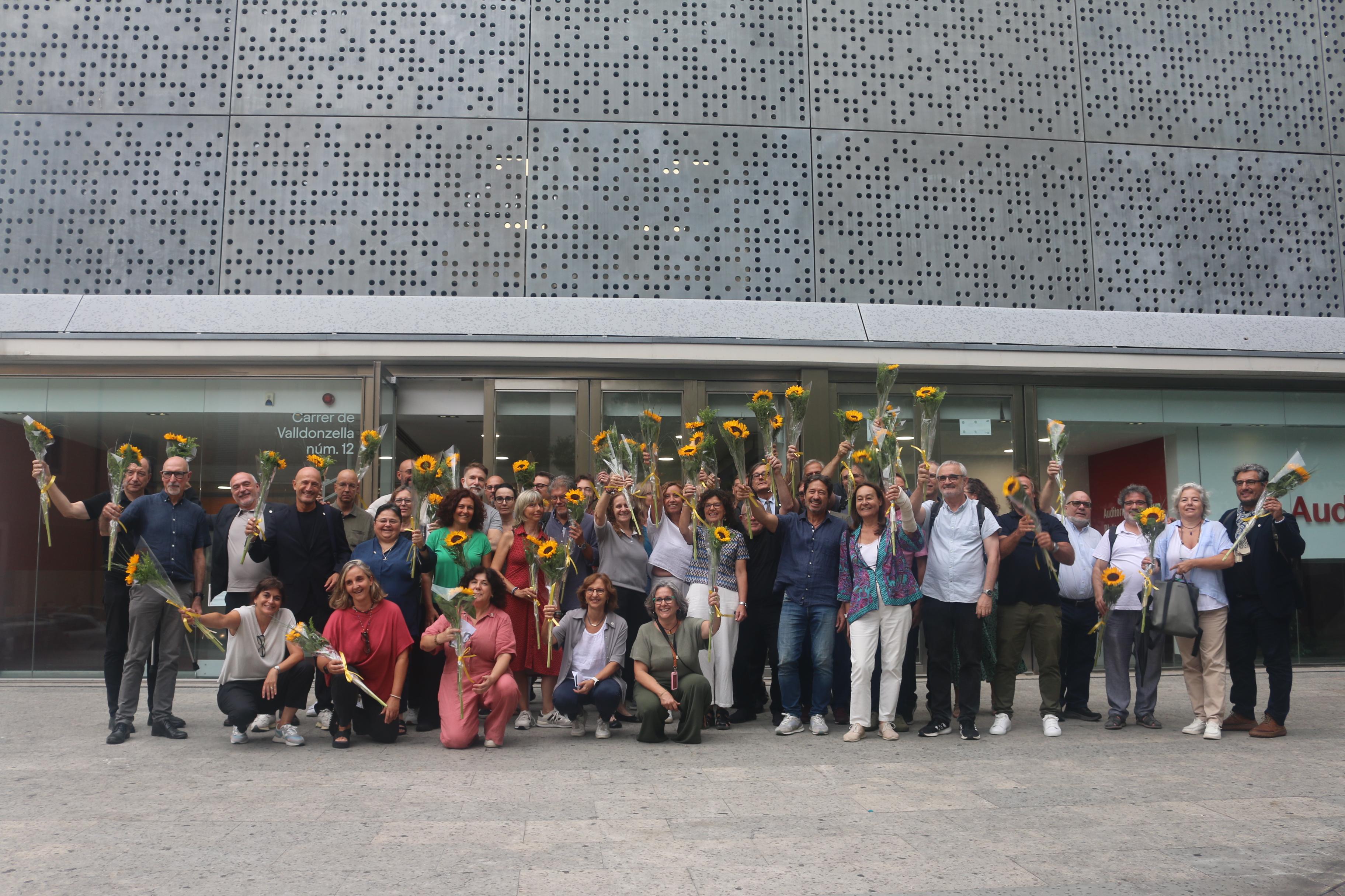 Foto de grup dels homenatjats