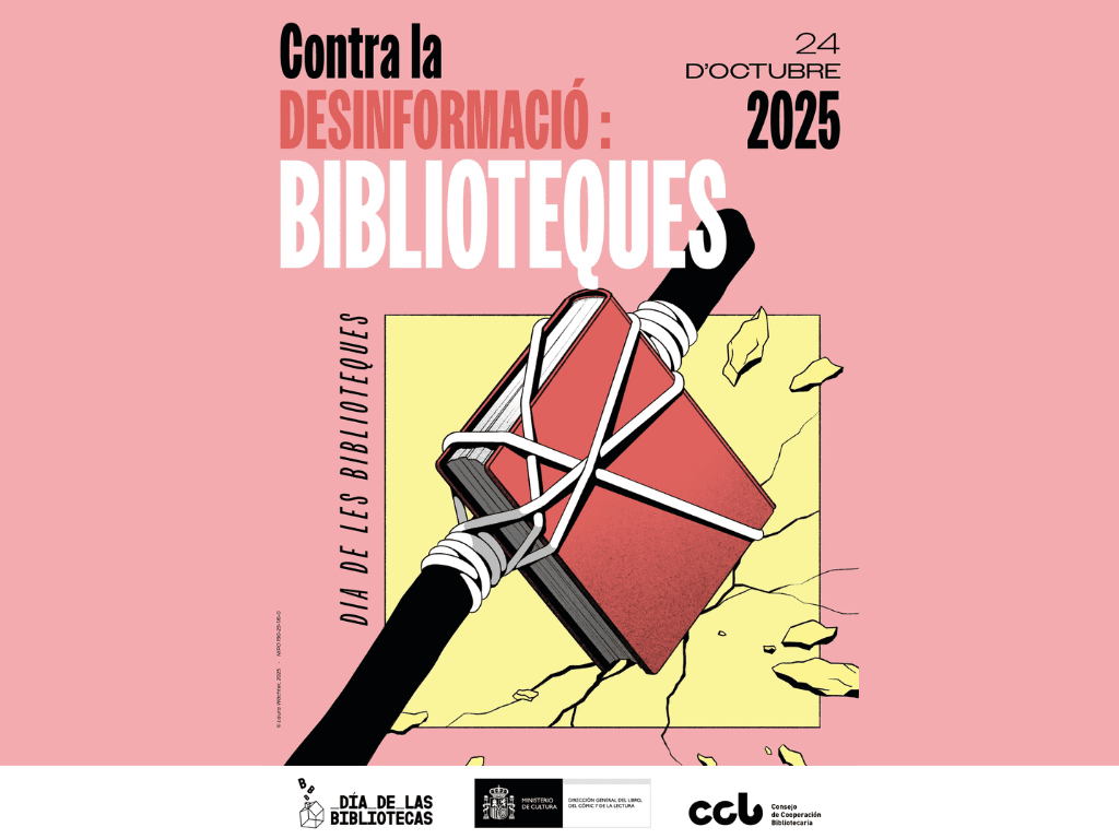 Cartell oficial del dia de les biblioteques