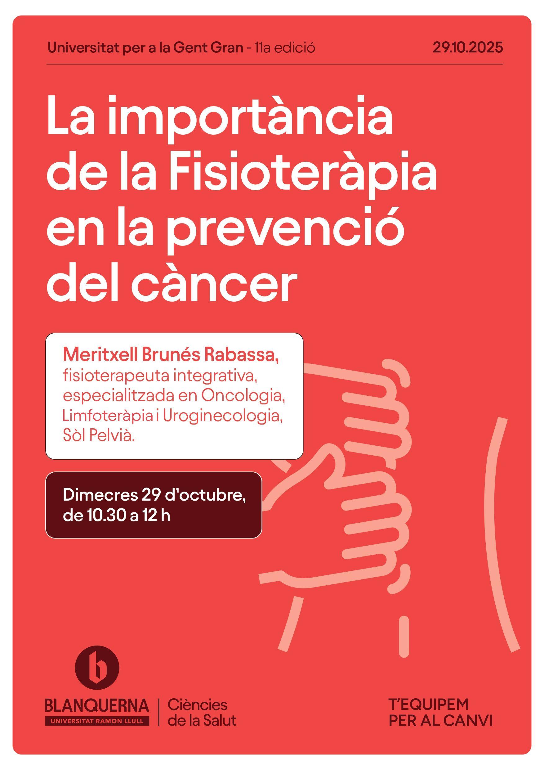 CArtell de la primera sessió de la 11a edició de la Universitat per a la gent gran