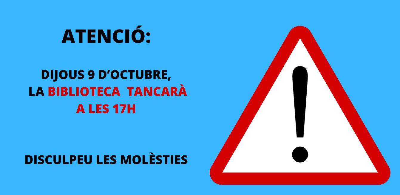 Biblioteca tancada
