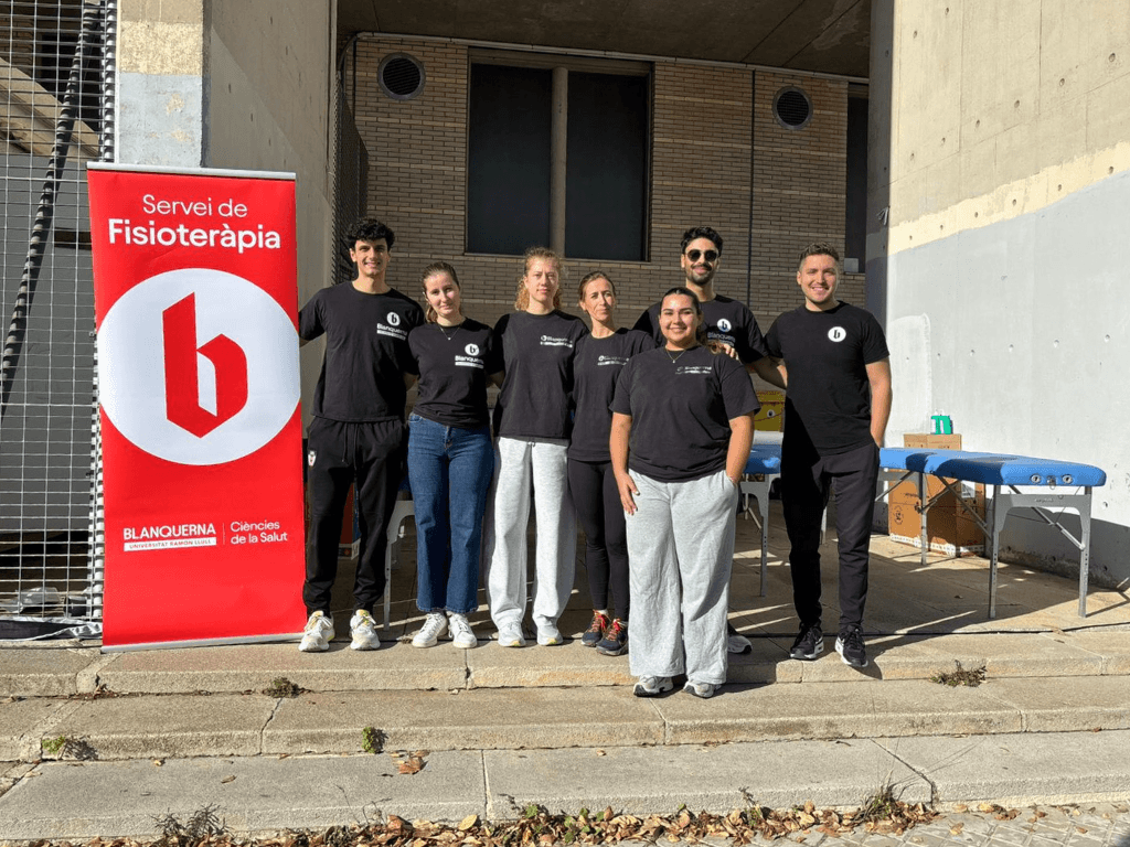 Alumnes de fisioteràpia voluntaris