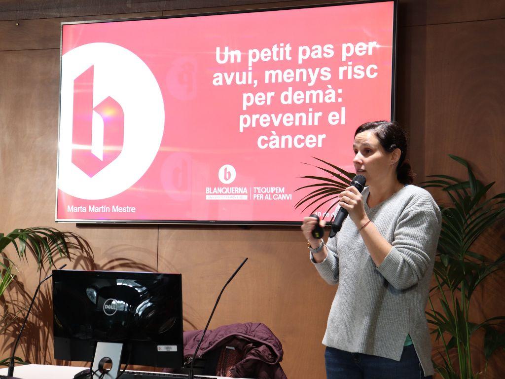 Marta-Irene Martín Mestre durant la xerrada