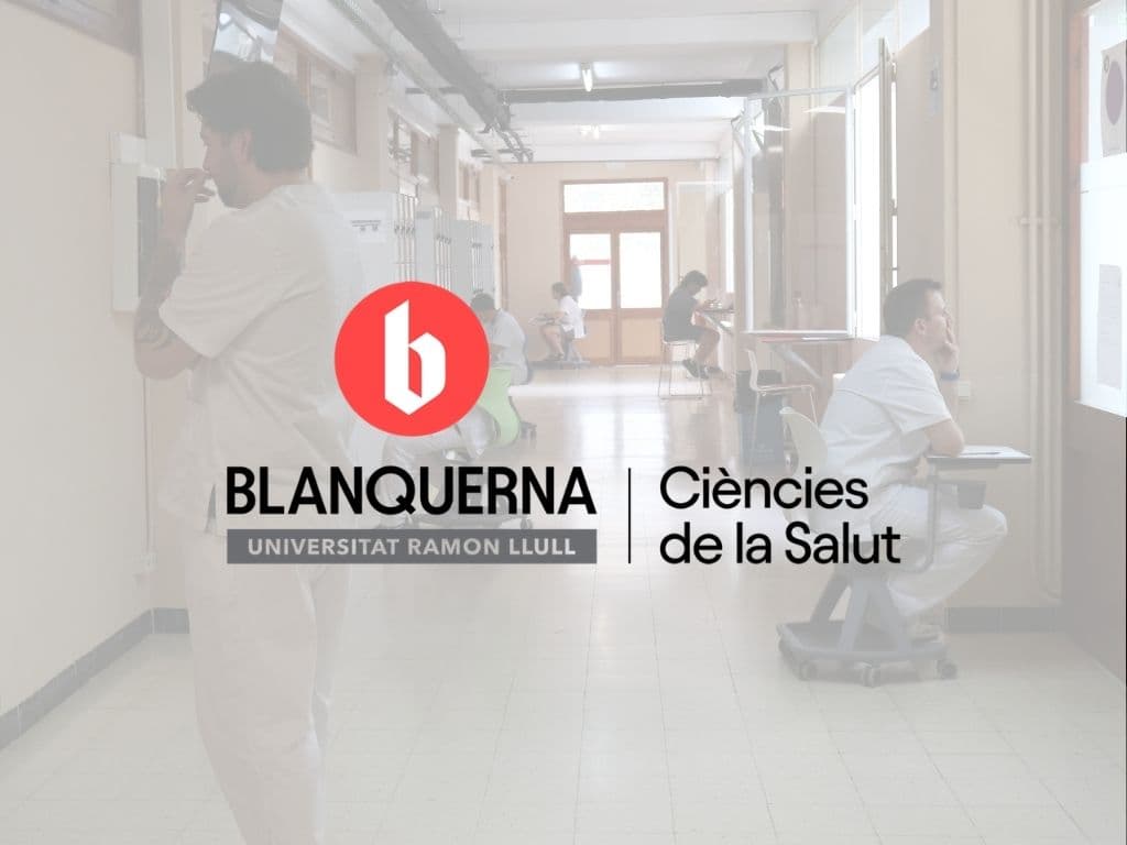 Imatge de les ACOE de Fisioteràpia amb el logotip de la Facultat