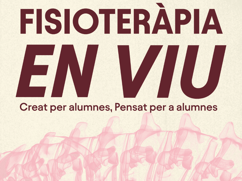 Cartell oficial de "Fisioteràpia en viu: creat per alumnes, pensat per a alumnes".