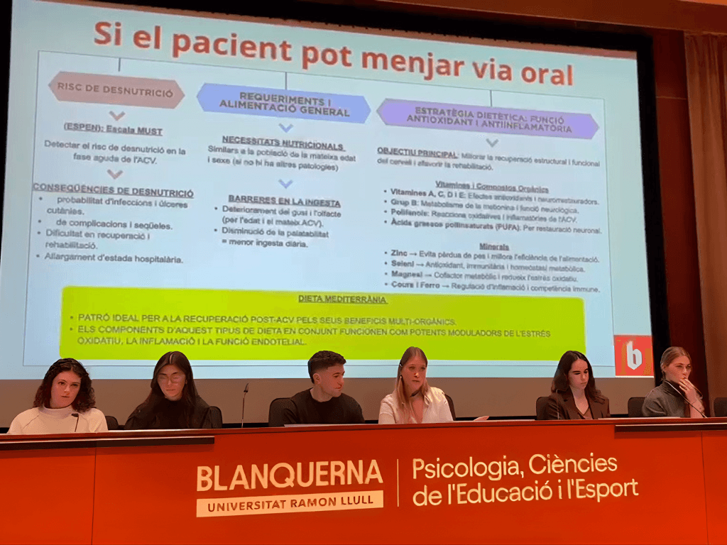 Els alumnes exposen protocols d'intervenció nutricional