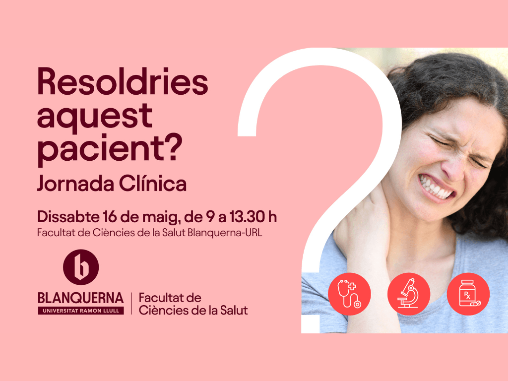 Cartell de la jornada “Resoldries aquest pacient?” 