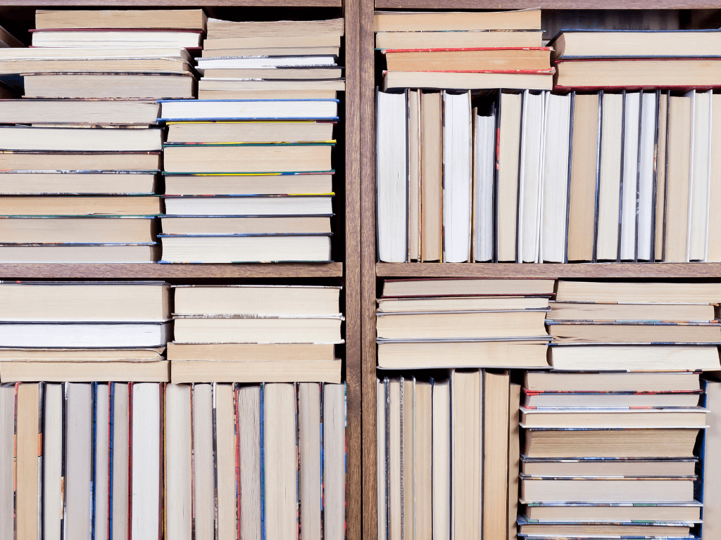 Imatge recurs d'una prestatgeria amb llibres