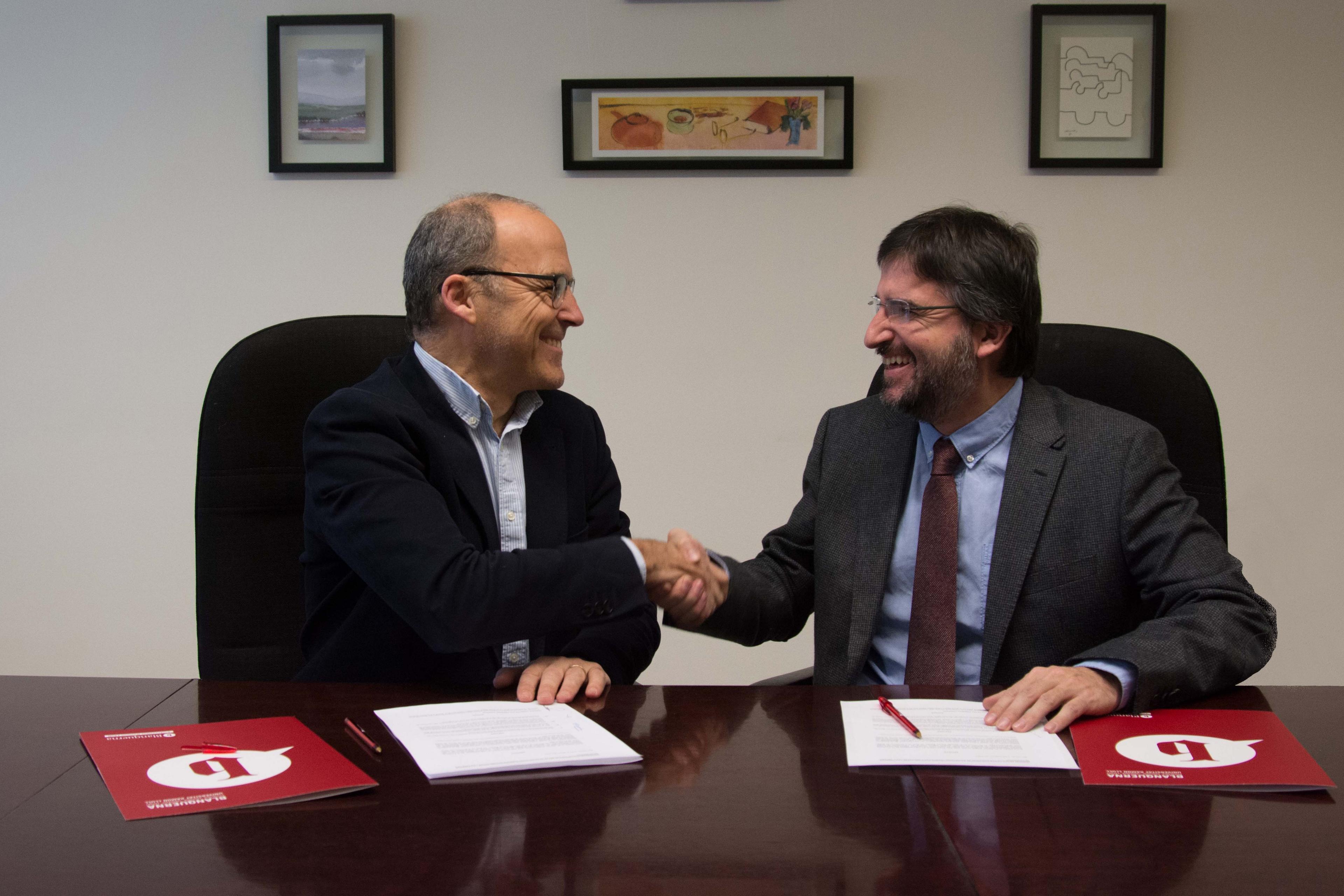 La Facultat signa un conveni amb Jesuïtes Educació