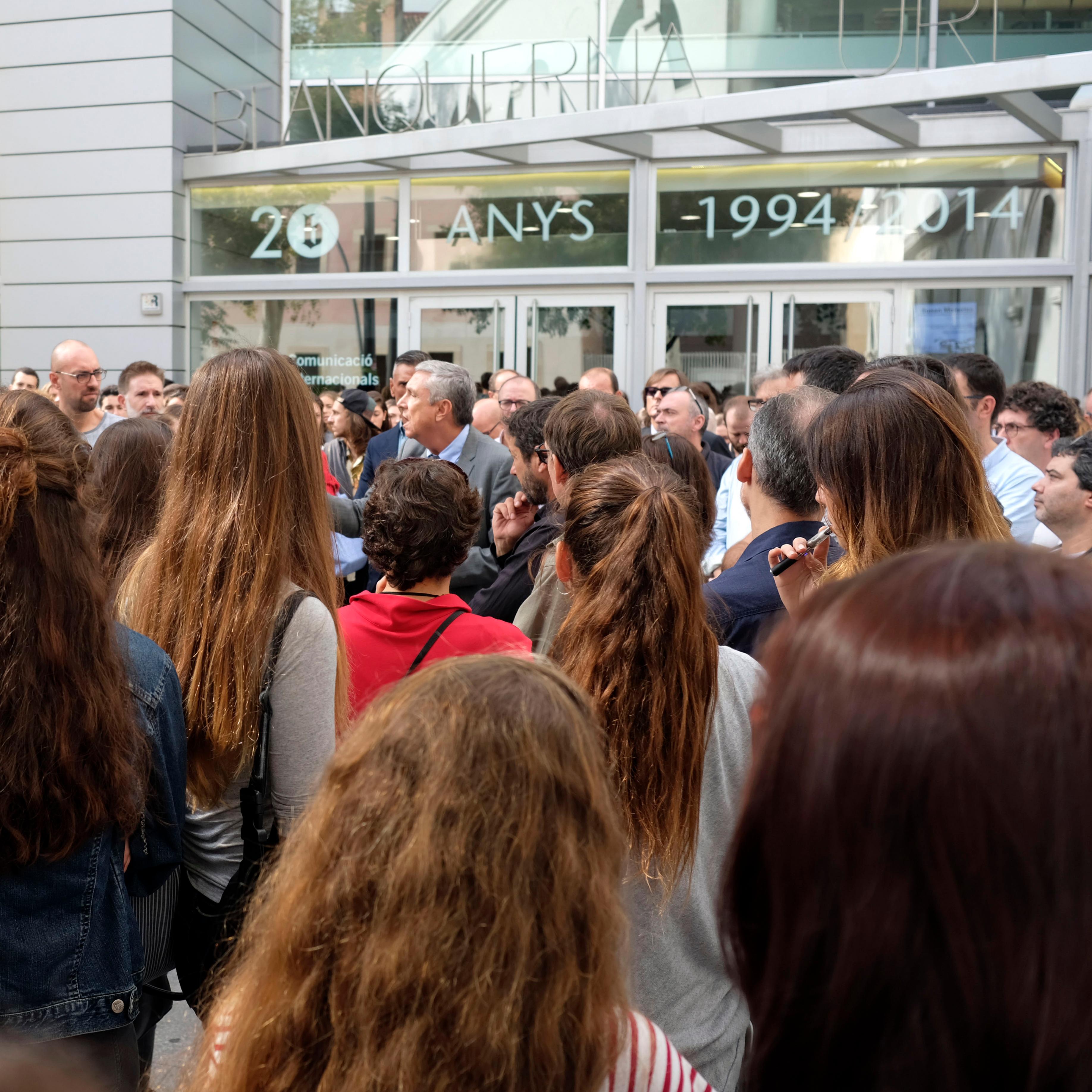 Blanquerna FCRI is taking part in the general strike 
