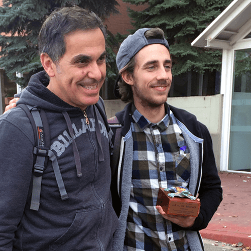 El estudiante Jorge Ratia, ganador de un Drac de Bronze del Drac Novell Internacional 2016