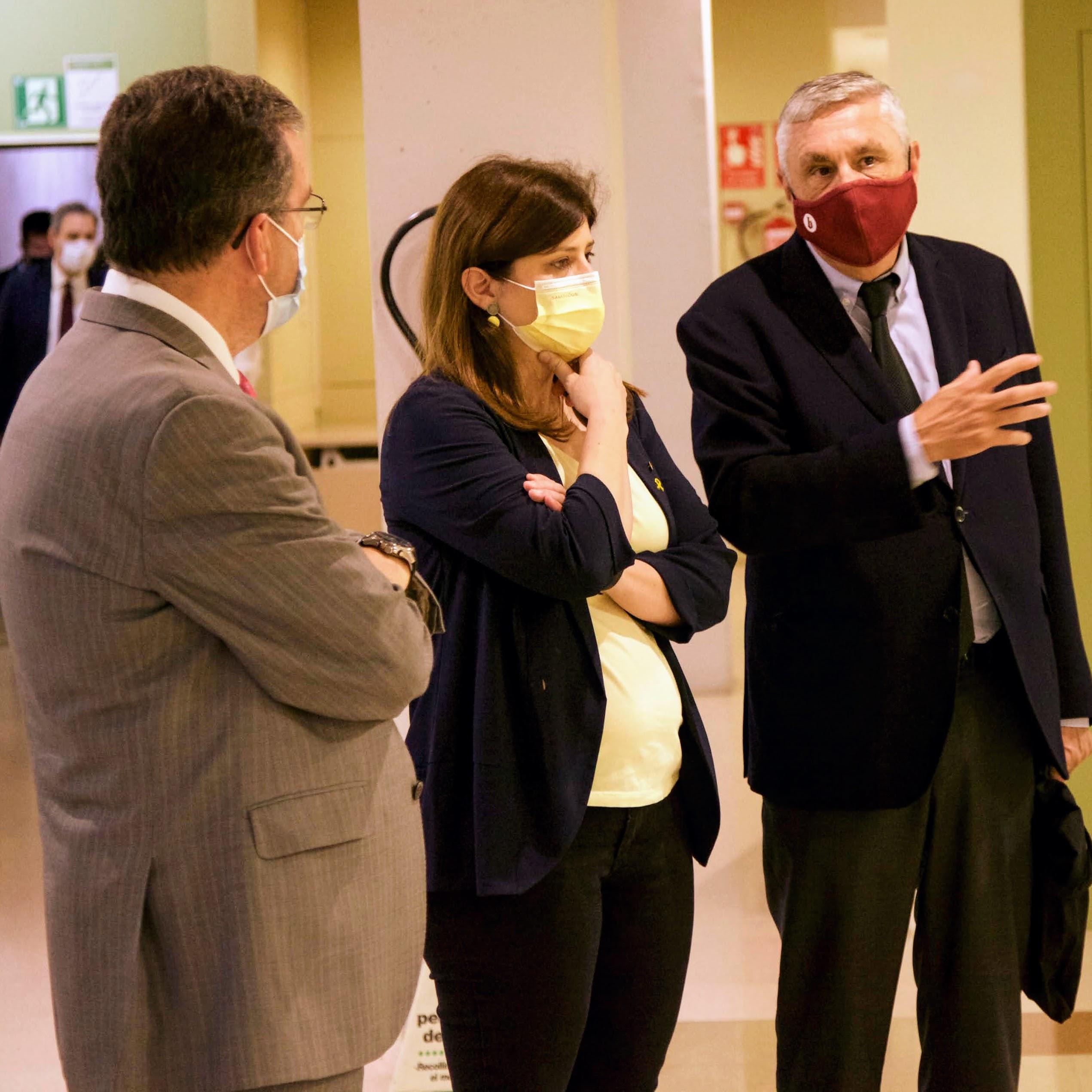 The Minister of Research and Universities of the Catalan Government Gemma Geis visits the Schools