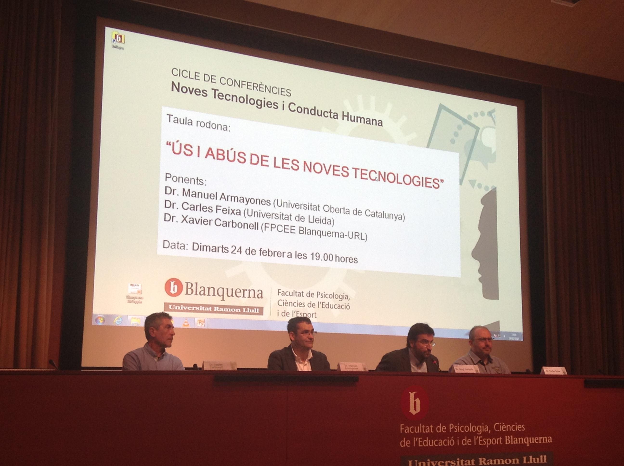 "Noves tecnologies i conducta humana"