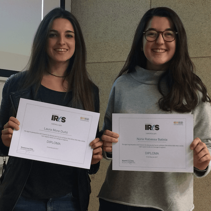Guanyadores del IV concurs «Una rosa per a una causa» de la Fundació IReS
