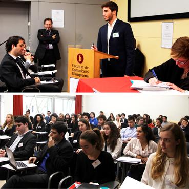 Students participate in a simulation of the Permanent Court of Arbitration