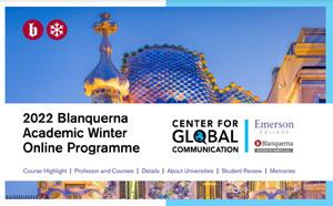 2022 Blanquerna Academic Winter Online Programme