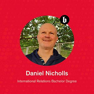 New professor, Daniel Nicholls