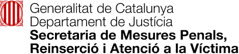 LOGO Secretaria Mesures Penals, Reinserció i Atenció a la Víctima
