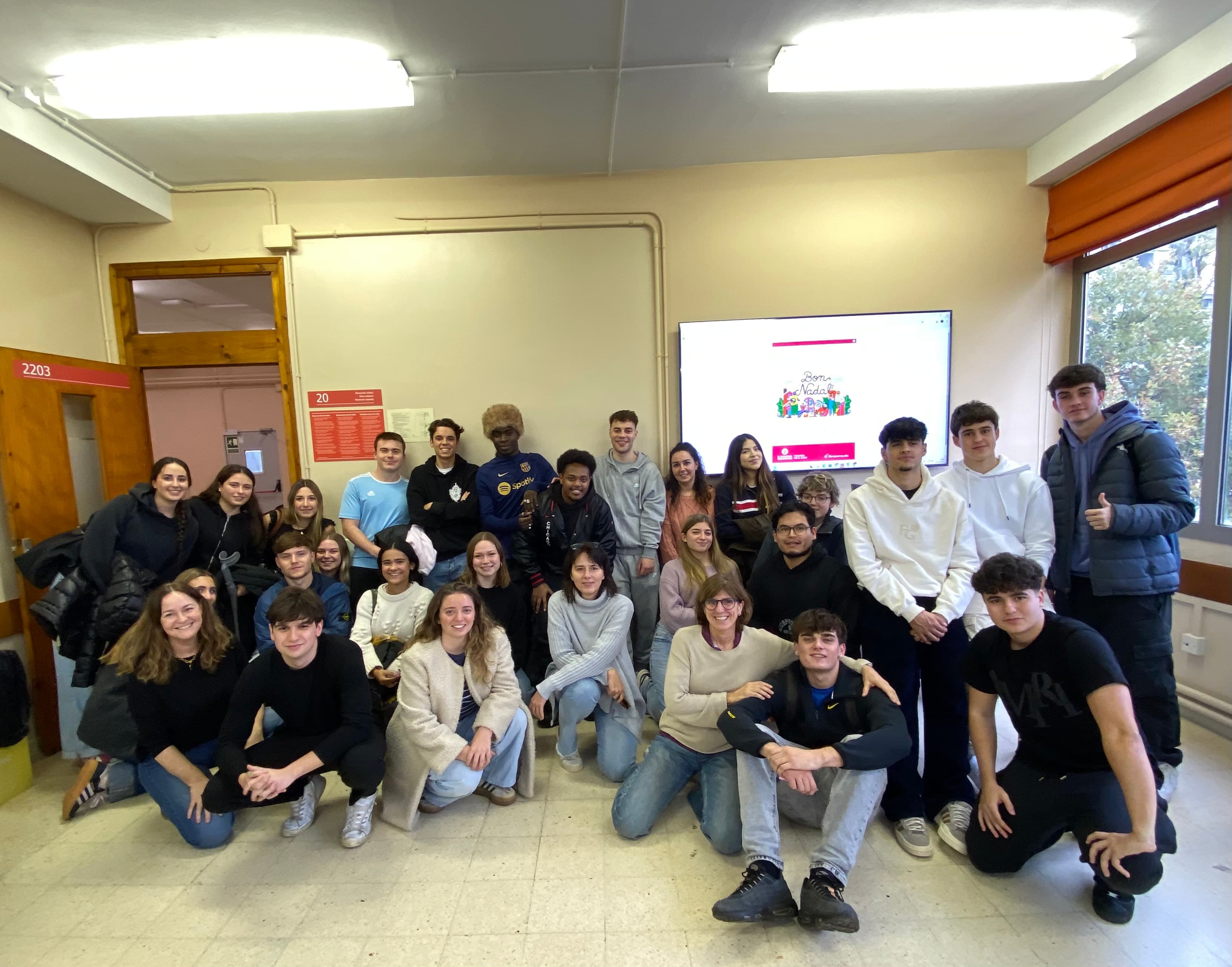 L'alumnat de seminari de fisioterapia