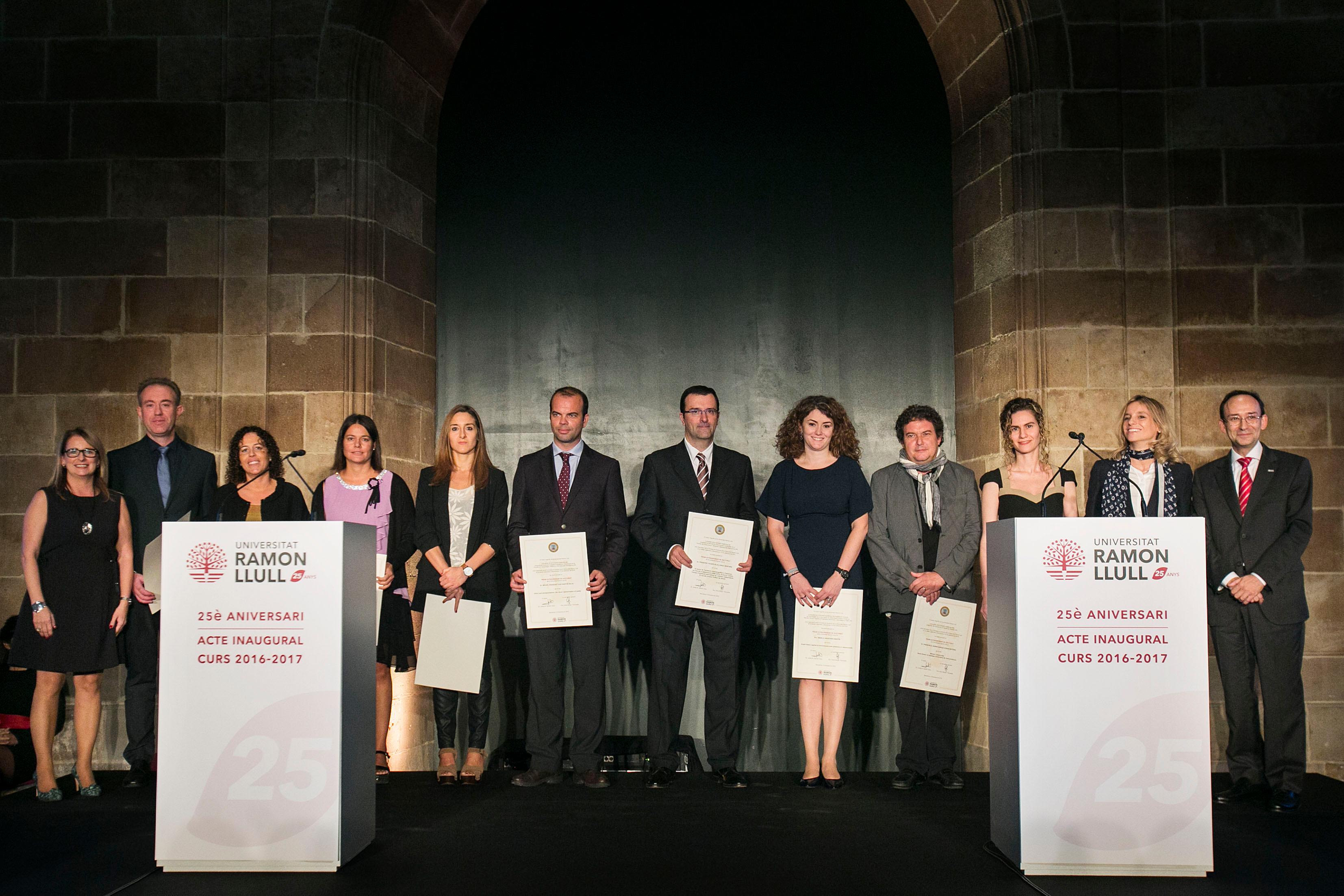 Cinco profesores de Blanquerna-URL, Premios Extraordinarios de Doctorado