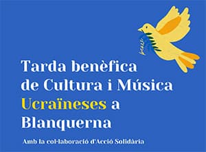Charity evening of Ukrainian culture and music in Blanquerna