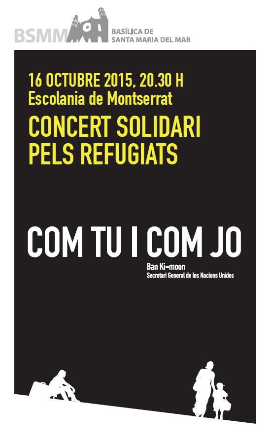 Blanquerna-URL col·labora en la celebració d’un ‘Concert Solidari pels refugiats’