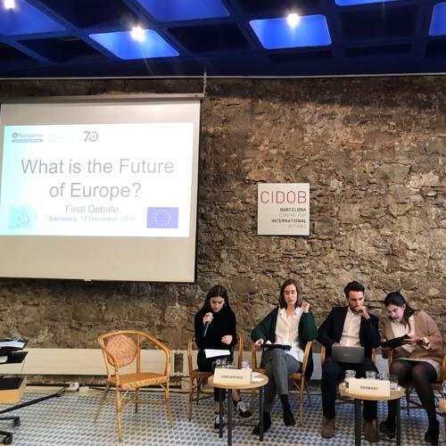 International Relations Students engage in the final debate: «What is the Future of Europe?»