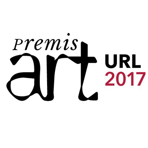 Los estudiantes Elena Mateos y Jorge Ratia, en los Premios ART-URL 2017