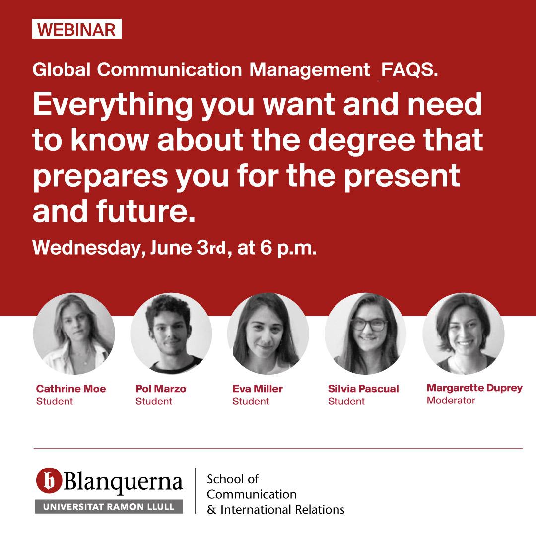 Nou webinar: Global Communication Management Degree FAQS, everything you need to know