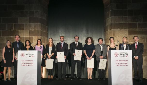 Cinc professors de Blanquerna-URL, Premis Extraordinaris de Doctorat