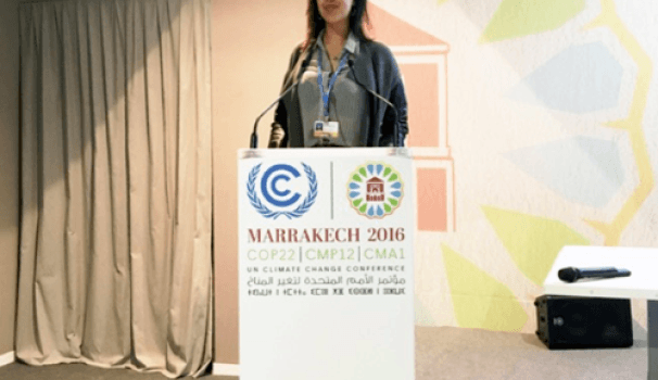 L’estudiant Natalia Ejarque, present a la Cimera de Marràqueix contra el canvi climàtic