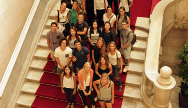 Erasmus+ students visit the Catalan Parliament