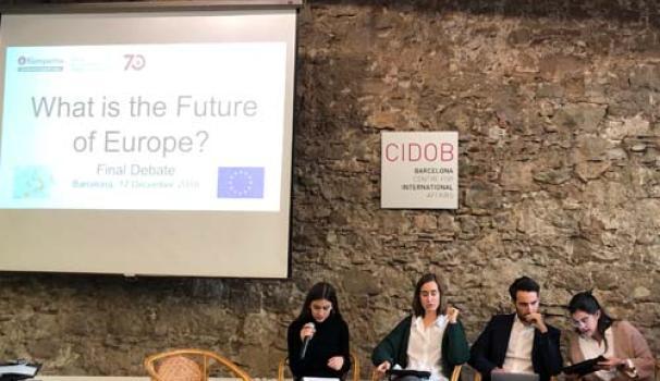 Los estudiantes de Relaciones Internacionales participan en el debate: «What is the Future of Europe?»