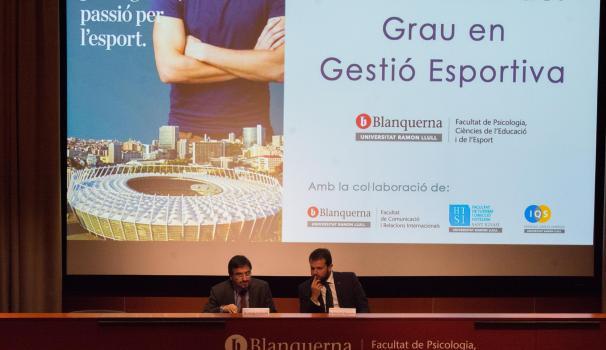 Presentació oficial del grau en Gestió Esportiva, únic a Catalunya