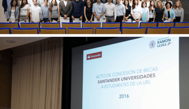 Lliurament de Beques Santander a la nostra Facultat 