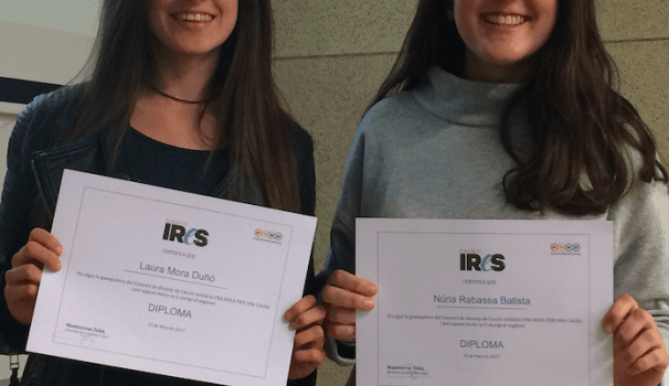 Guanyadores del IV concurs «Una rosa per a una causa» de la Fundació IReS